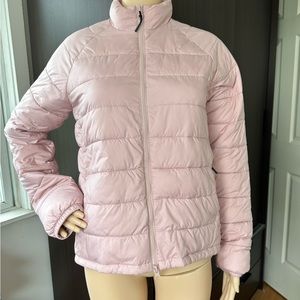 Everlane pink light weight puffer jacket size small